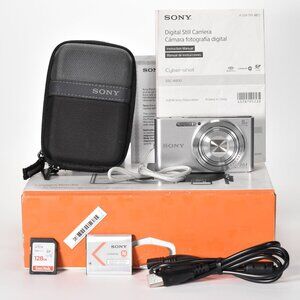 Sony DSC-W830 Digital Camera 20.1MP 8x Optical Zoom HD Video 128GB SD Card MINT